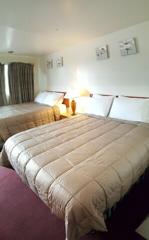 コンフォート ルーム クイーンベッド 2 台 喫煙可 冷蔵庫 & 電子レンジ | 部屋からの景観