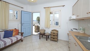 Apartment, 1 Bedroom | Private kitchen | Coffee/tea maker, fridge - Asimina (Mykonos)