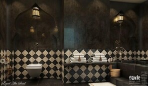 Free toiletries, hair dryer