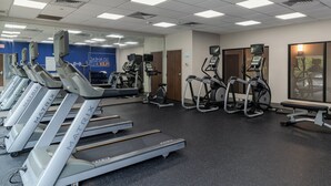 A gym with treadmills, elliptical machines, and stationary bikes. - Holiday Inn Express Jasper by IHG (Jasper)