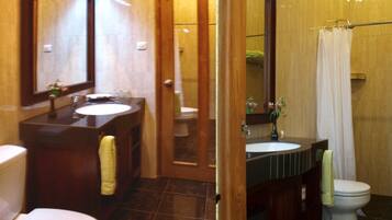 Doppia Executive | Bagno | Doccia, set di cortesia gratuito, asciugacapelli, asciugamani