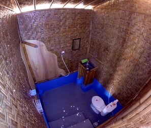 Bamboo Bungalow, Fan Only | Bathroom