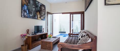 Villa, 1 chambre (with Private Jaccuzzi) | Coin séjour