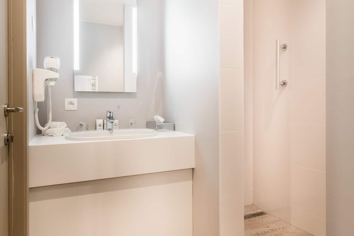 room (promo) | bathroom | shower, free toiletries, hair dryer, towels
