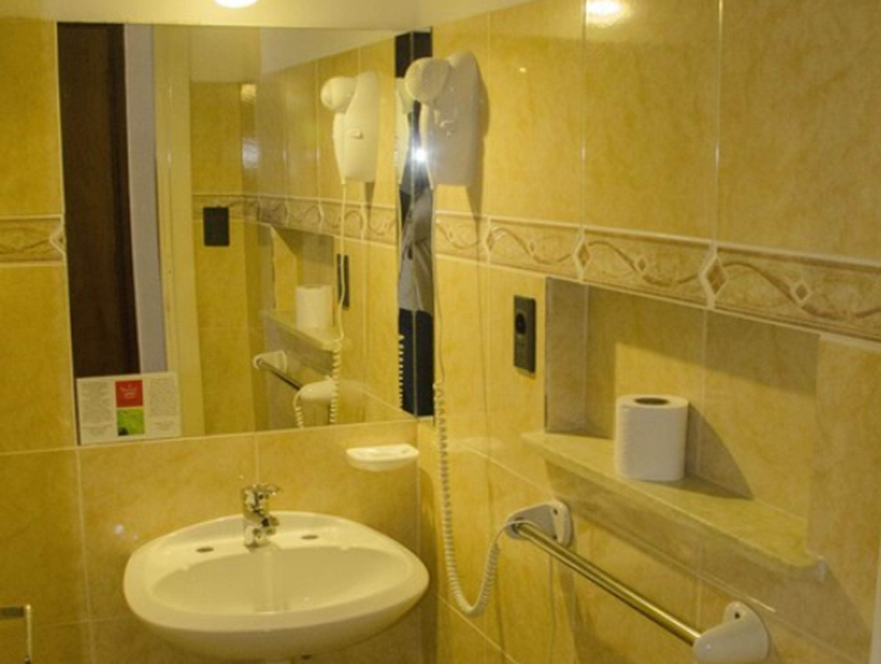 shower, free toiletries, hair dryer, bidet