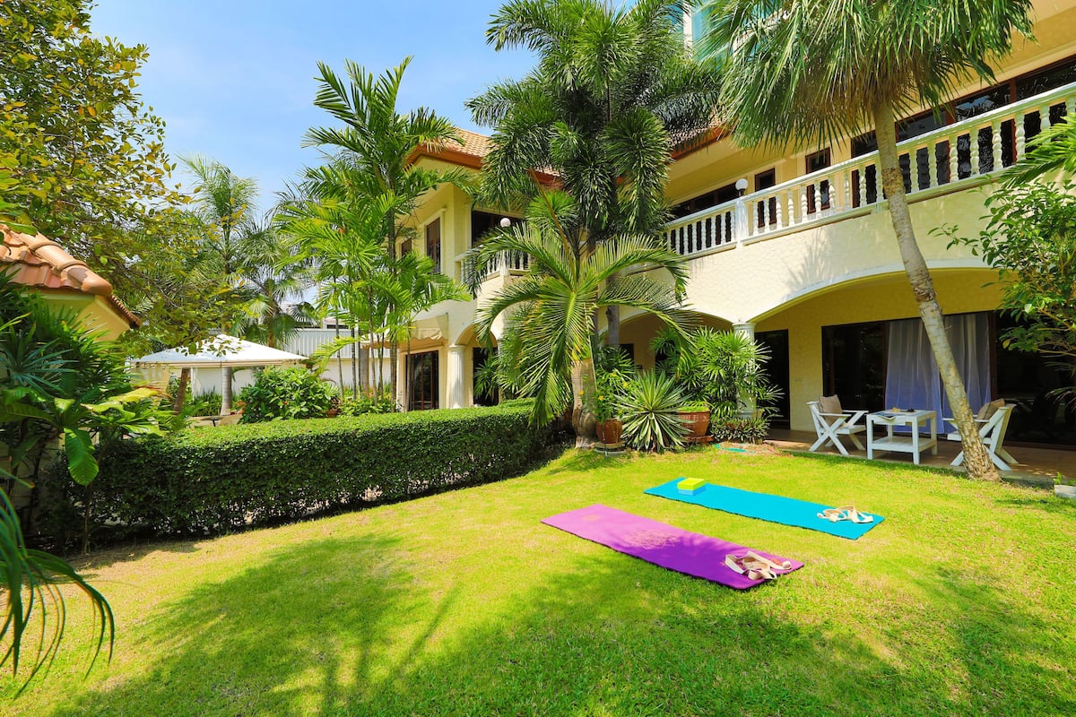 Superior-Villa, 4 Schlafzimmer, eigener Pool, zum Garten hin | Fassade der Unterkunft