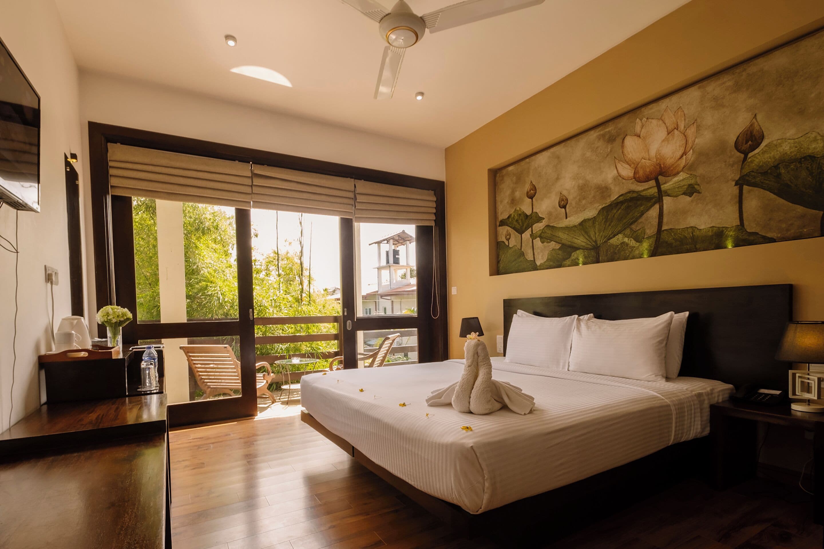 Deluxe Double or Twin Room with Balcony includes Free Airport pick-up or drop-off | Egyptian cotton sheets, premium bedding, memory foam beds, minibar