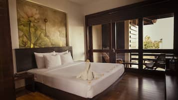 Deluxe Double or Twin Room with Balcony includes Free Airport pick-up or drop-off | Egyptiske bomuldslagner, premium-sengetøj
