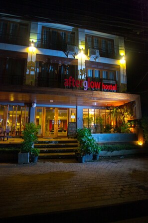 Majoituspaikan sisäänkäynti