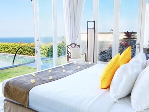 Luxury Villa, 4 Bedrooms, Ocean View | View from room - Villa Six Karang Kembar (Kutuh)