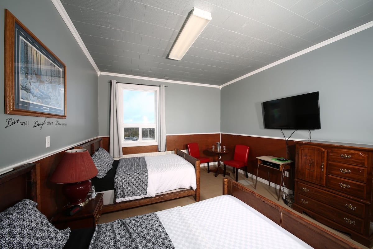 individually decorated, individually furnished, desk, iron/ironing board