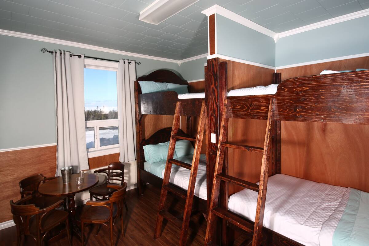 family quadruple room, multiple beds | view from room