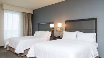 In-room safe, desk, laptop workspace, blackout drapes