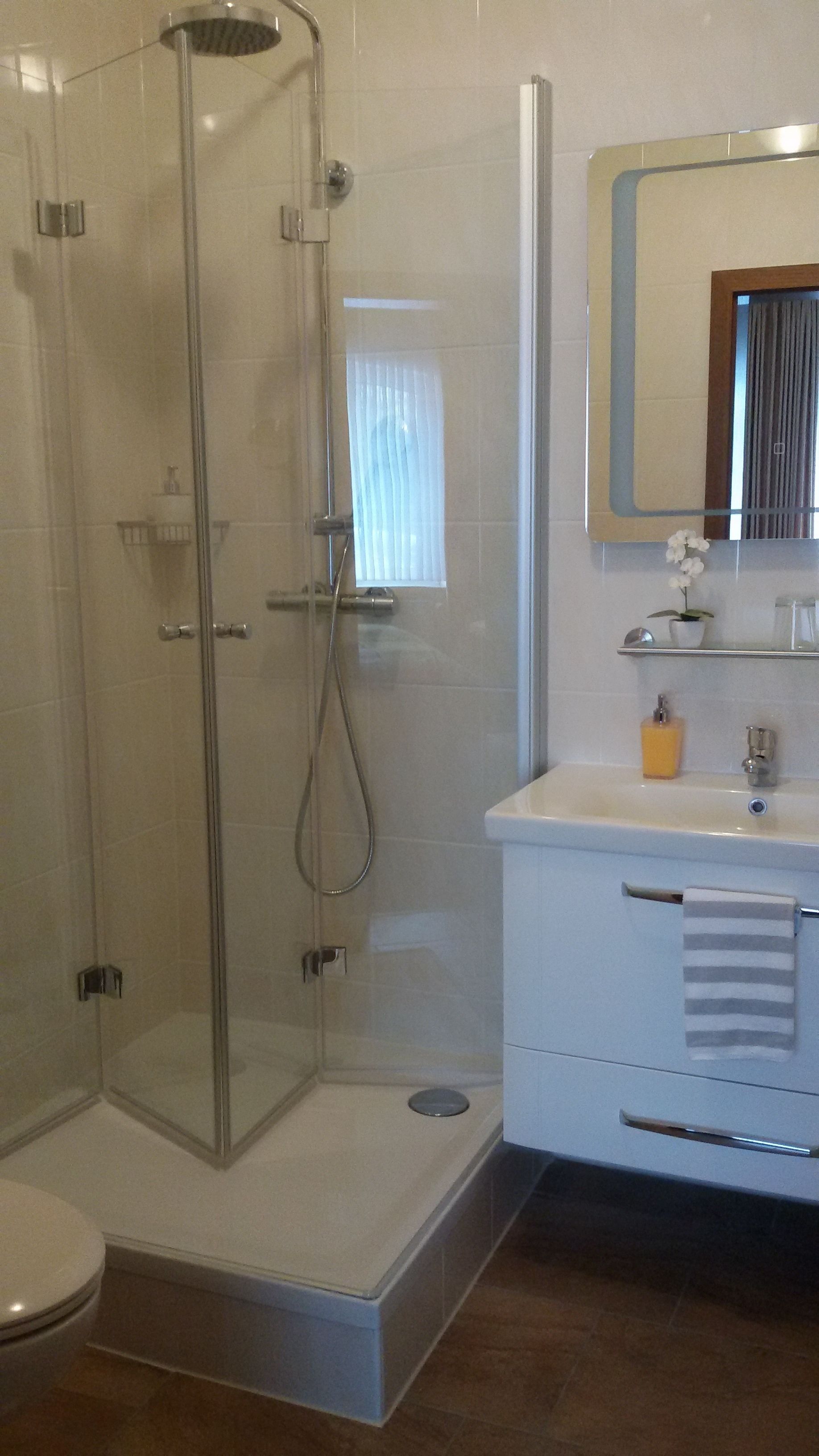 double room single use | bathroom | shower, free toiletries, hair dryer, towels