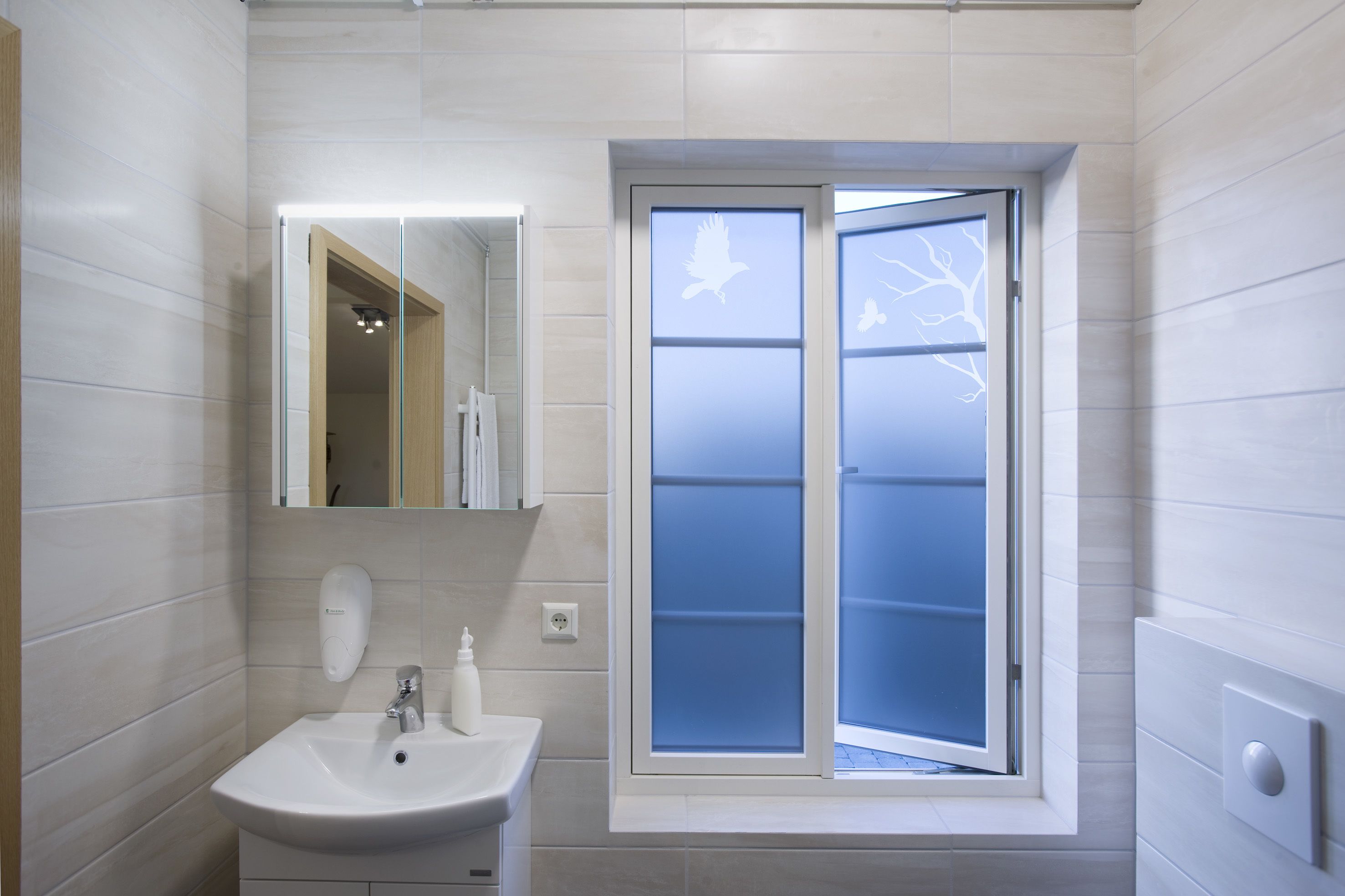 superior double room with hot tub and sauna access - self check-in | bathroom | shower, hair dryer, towels, toilet paper