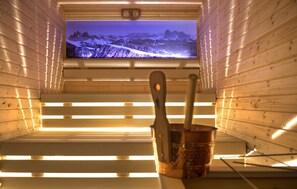 Sauna, soins de réflexologie, massages