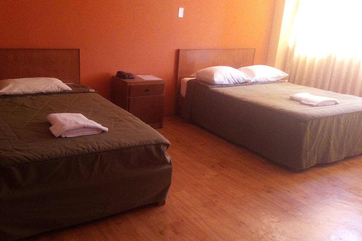 Desk, rollaway beds (surcharge), WiFi (free)