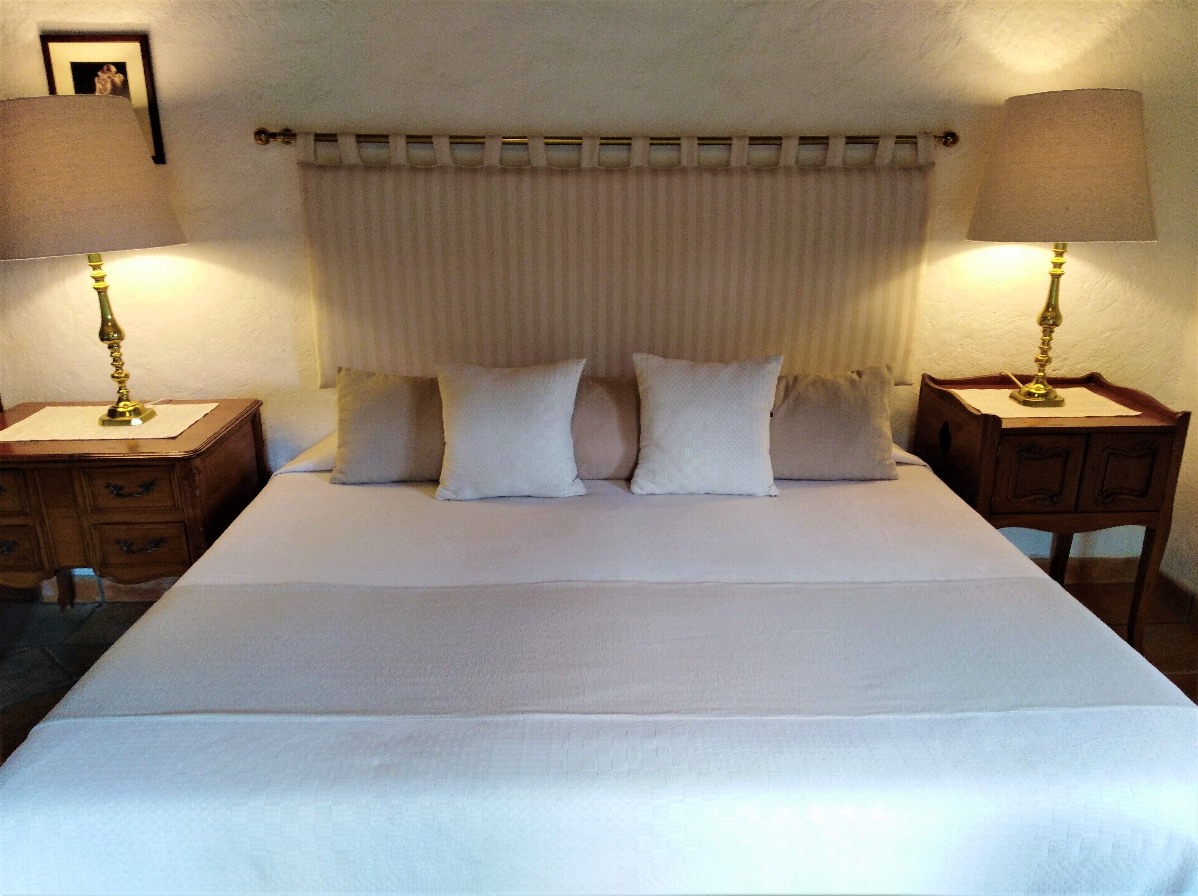 master suite | 1 bedroom, premium bedding, in-room safe, individually decorated