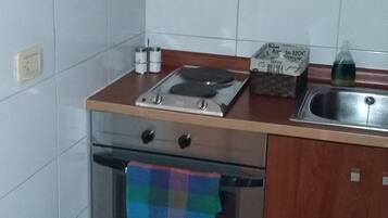 Apartment, 1 Bedroom | Private kitchenette | Full-sized fridge, microwave, stovetop, coffee/tea maker
