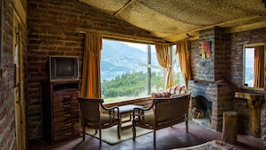 全景小屋, 壁炉, 湖景