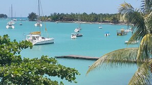 Vue depuis lâhĂ©bergement