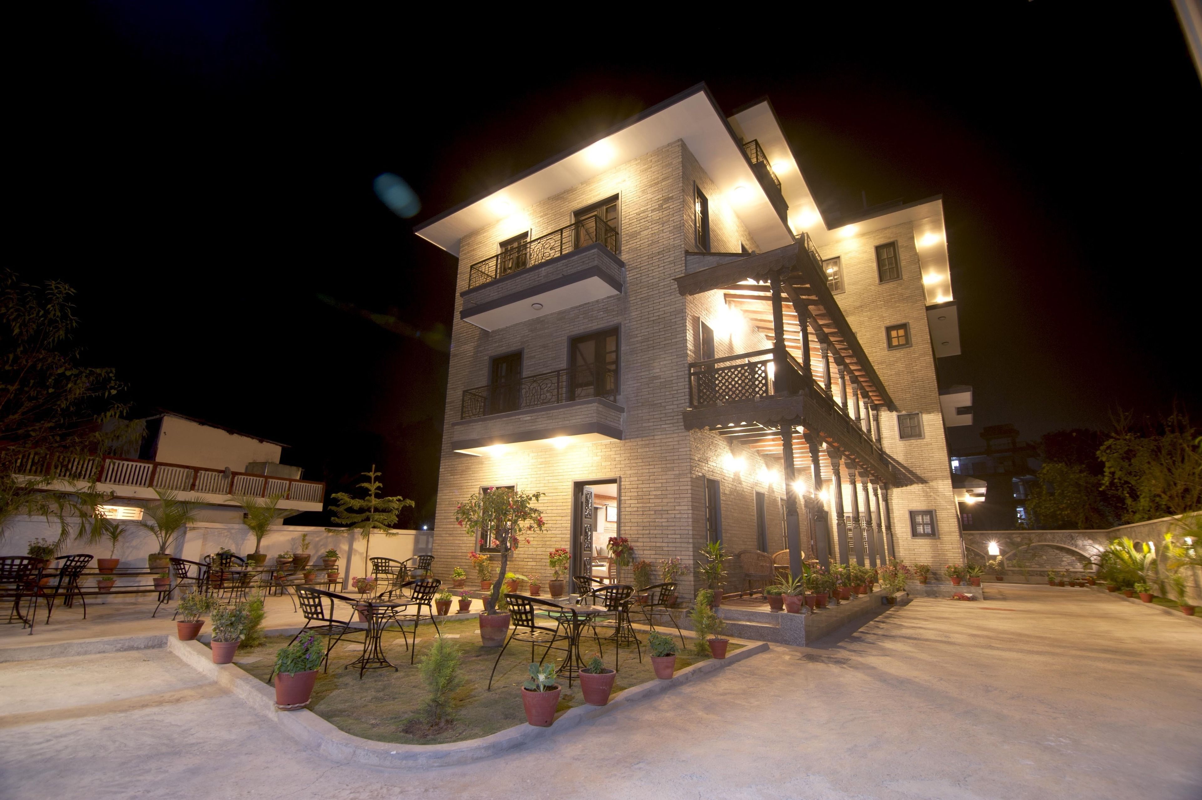 Front of property - evening/night