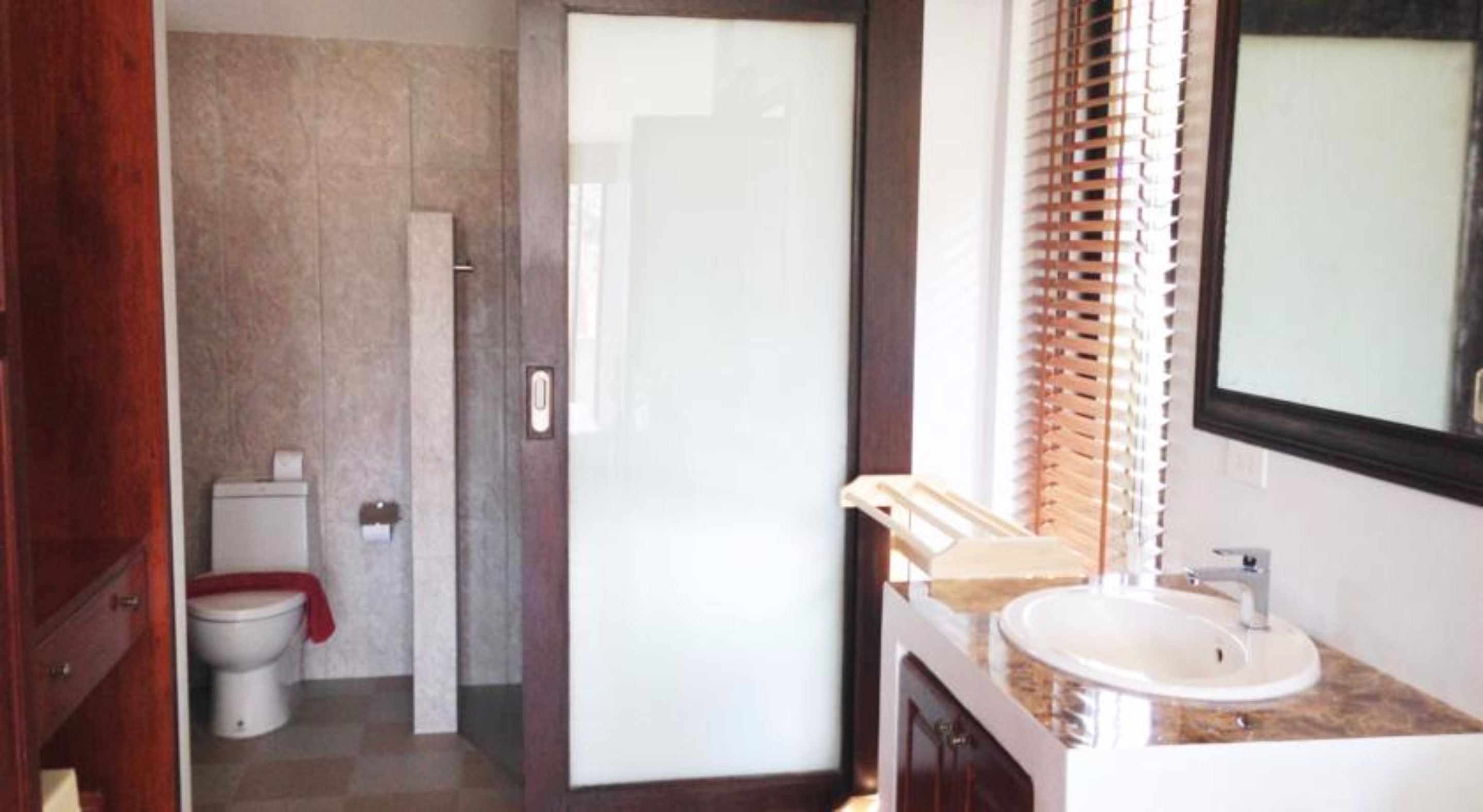 shower, free toiletries, hair dryer, dressing gowns