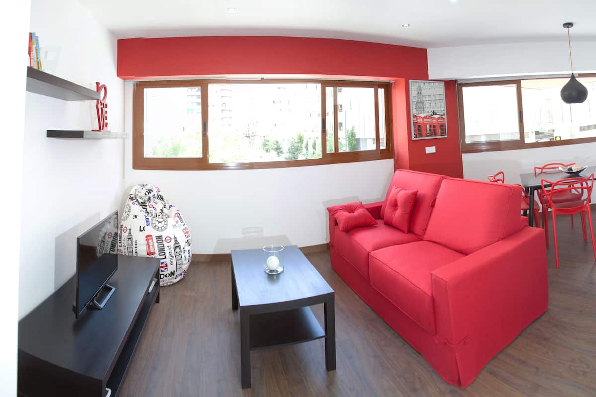 Appartement Ville, 1 chambre, vue parc | Coin séjour