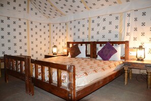 Deluxe Tent, 1 Bedroom, Non Smoking | Desk, soundproofing, rollaway beds - Pushkar Adventure Desert Camp (Peesangan)