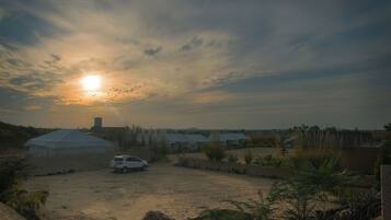 Outdoor wedding area