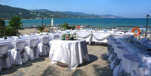 Outdoor wedding area - Valais Hotel (Zakynthos)