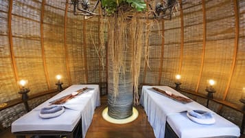 Sauna, hot tub, steam room, body treatments, Thai massages, body scrubs