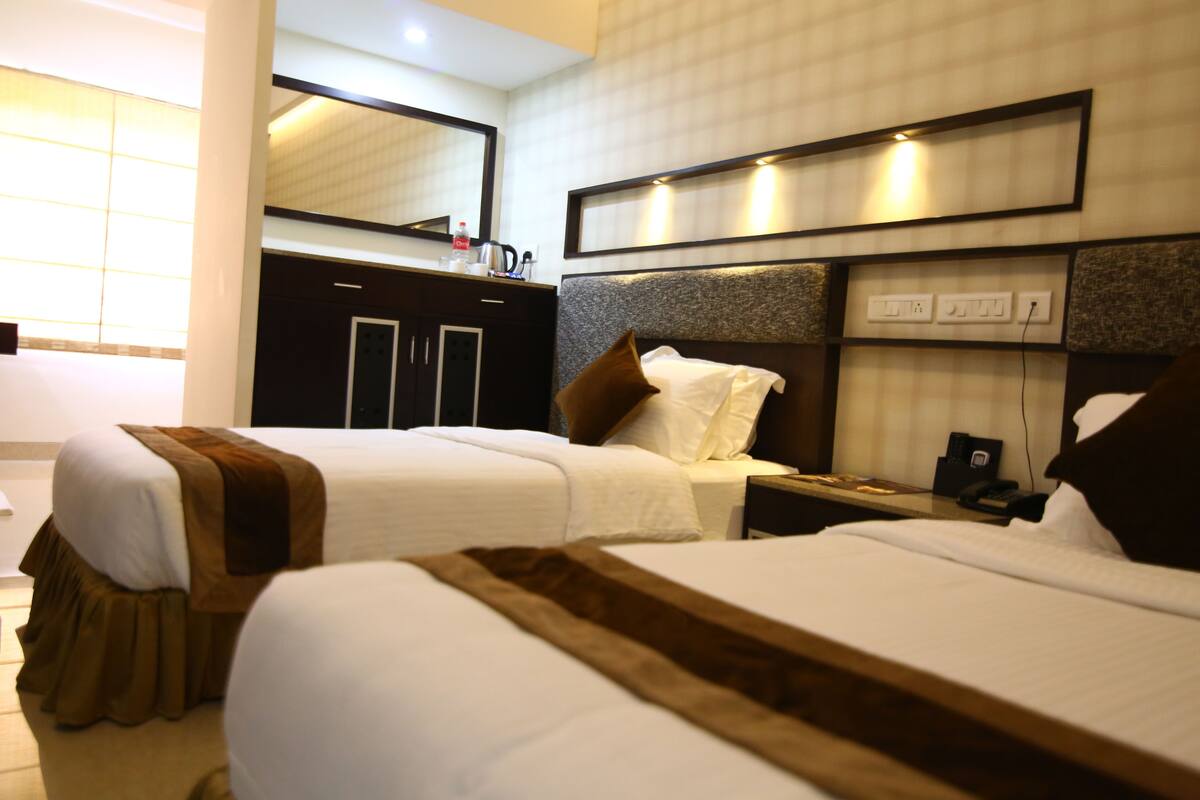 Ropa de cama de alta calidad y minibar