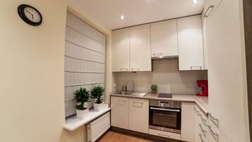 Appartamento Superior, 2 letti singoli (8A) | Cucina privata | Frigorifero, piano cottura, macchina per tè/caffè, bollitore elettrico