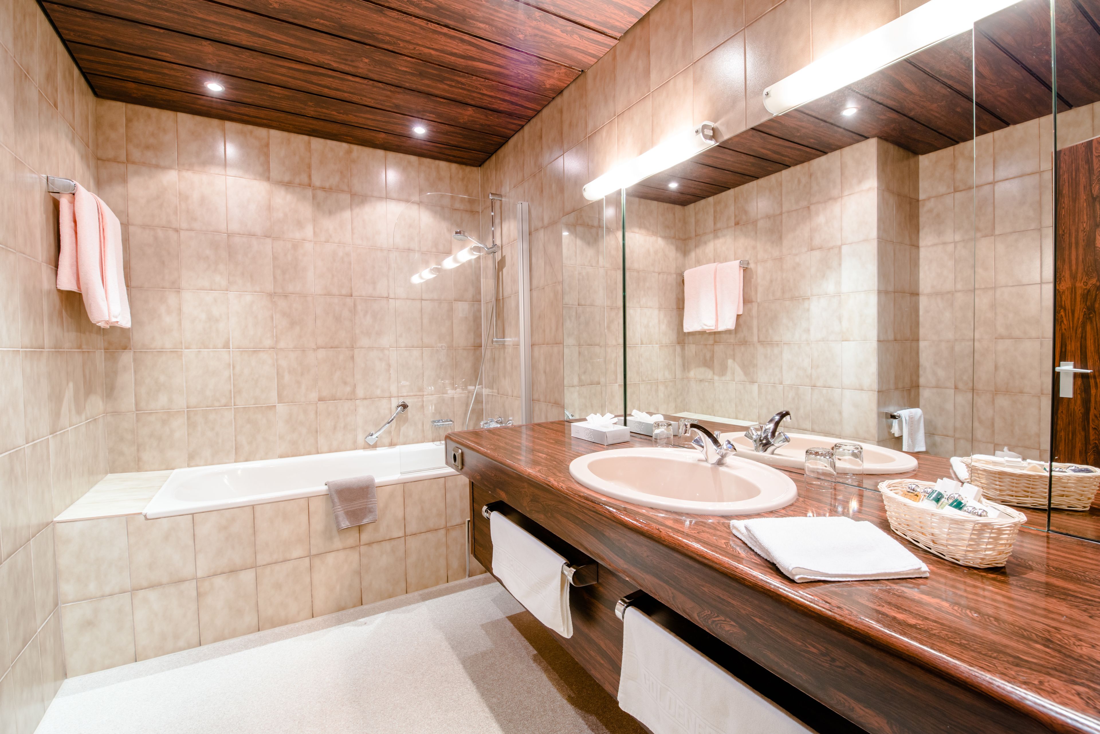standard double room | bathroom | free toiletries, hair dryer, bidet, towels