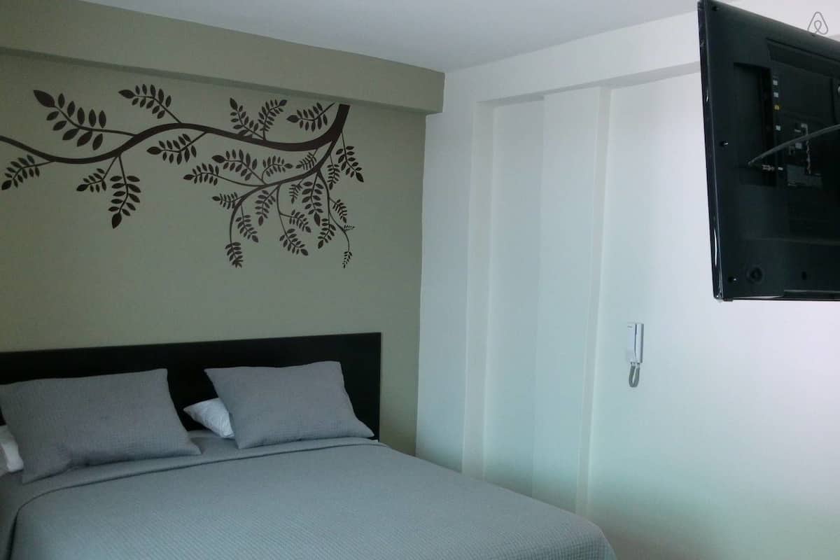Habitación doble | Escritorio, wifi gratis y ropa de cama