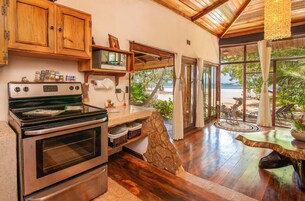 2 Bedroom Luxury Beachfront Villa | Private kitchen | Coffee/tea maker, fridge