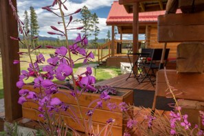 Premium Cabin, 2 Single Beds, Ensuite, Garden Area