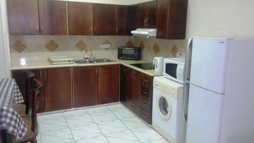 Departamento, 1 habitación (for 4) | Cocineta privada | Refrigerador, microondas, parrilla de estufa y cafetera y tetera