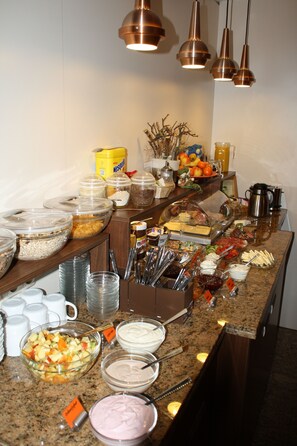 Daily buffet breakfast (EUR 10 per person)