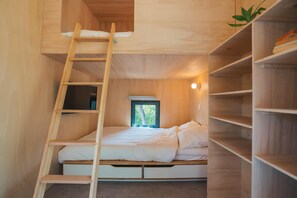 Cottage Desain, 2 kamar tidur | 1 kamar tidur dan tempat tidur Select Comfort