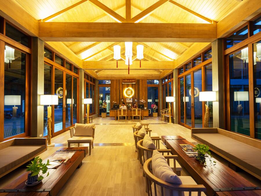 Mostrador de check-in y check-out