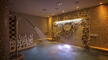 Sauna, body treatments, aromatherapy, hot stone massages