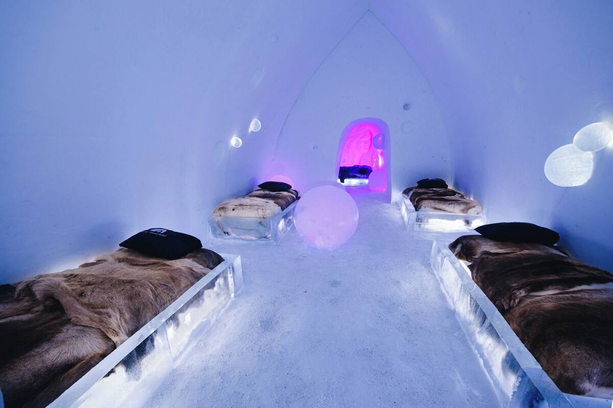 SnowHotel Family Suite (cold room) | Wi-fi (inkludert), individuelt dekorert og sengetøy