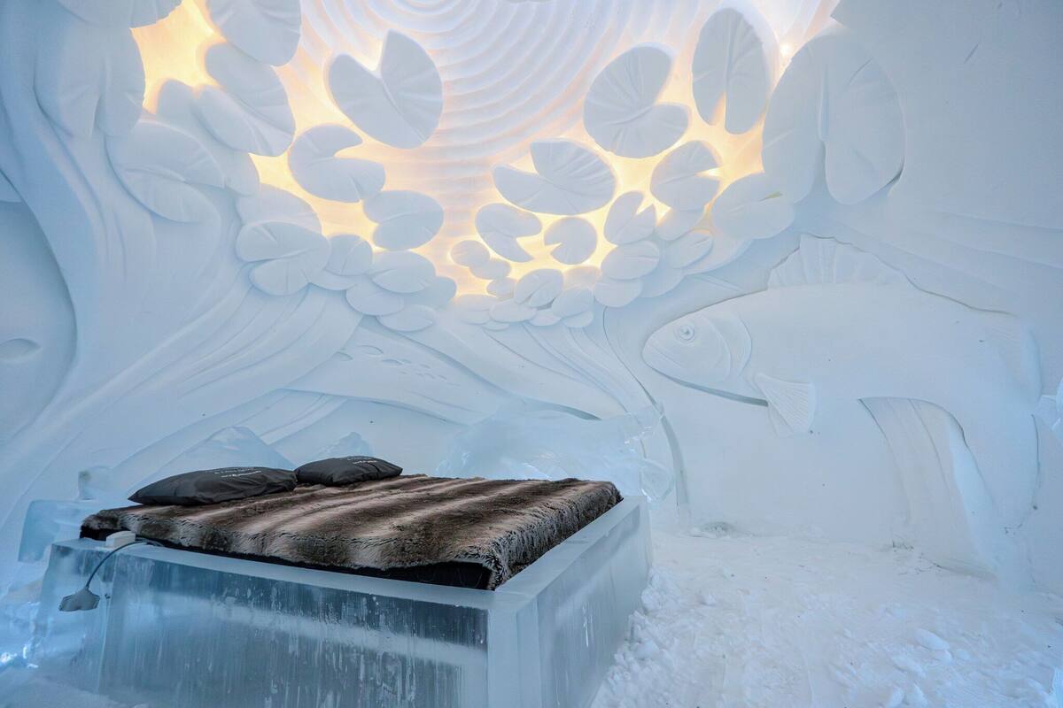 SnowHotel Suite (cold room) | Wi-fi (inkludert), individuelt dekorert og sengetøy