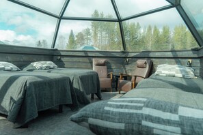 Family Glass Igloo (warm room) | Yksilöllisesti sisustettu, ilmainen Wi-Fi, vuodevaatteet