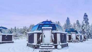 Twin Glass Igloo (warm room) | Vista frontal de la propiedad