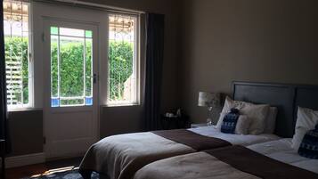 Individually decorated, individually furnished, desk, laptop workspace