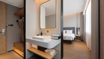 Down duvets, pillow-top beds, minibar, in-room safe