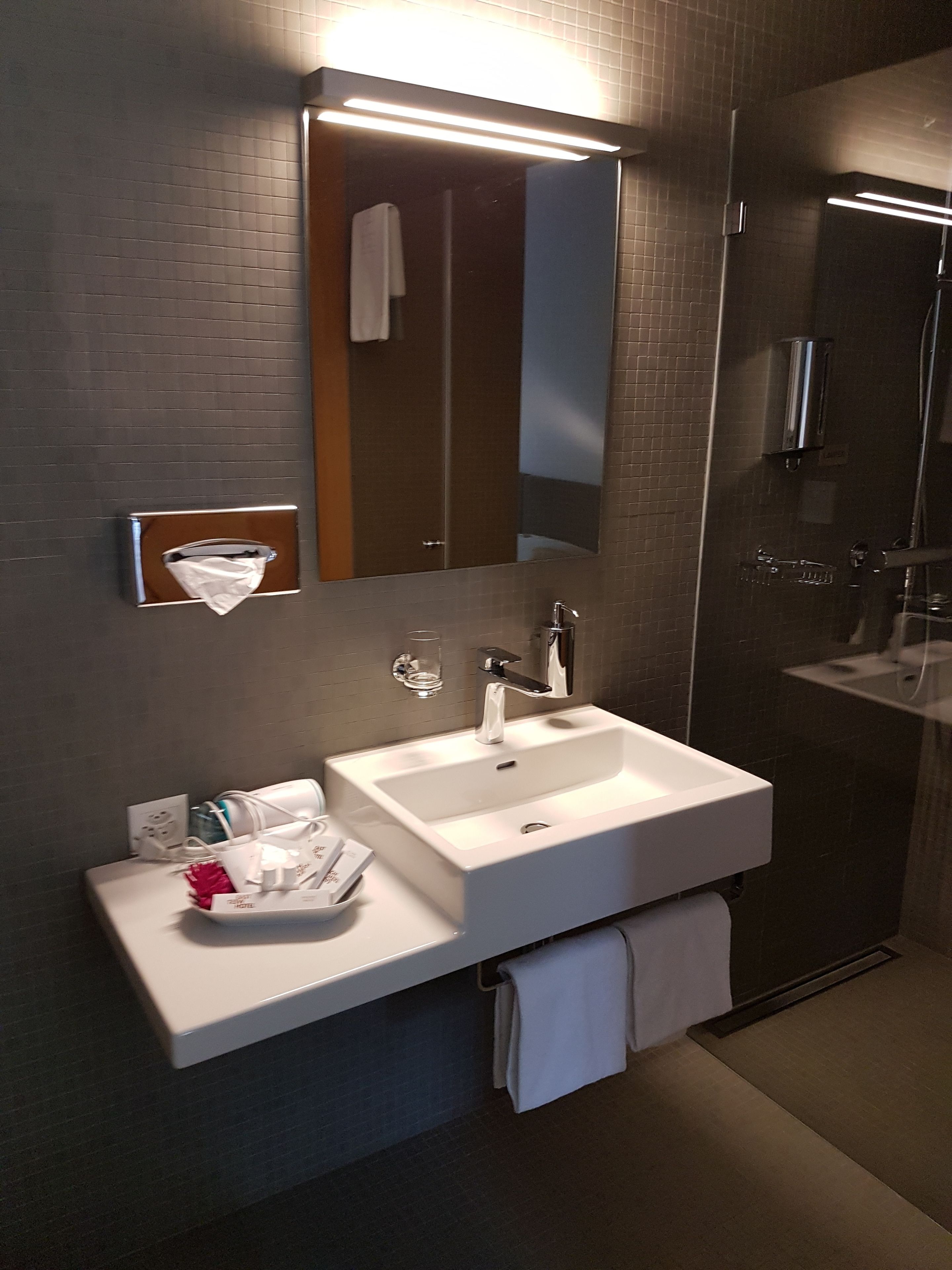double room, river view | bathroom | shower, free toiletries, towels